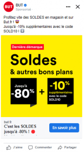 soldes facebook instagram