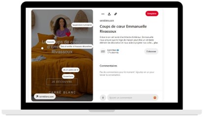 Pinterest Ads - publicité shopping