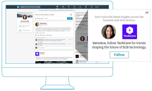 Publicité dynamique Linkedin Ads