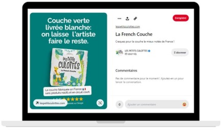 publicité Pinterest - Les petits Culottés