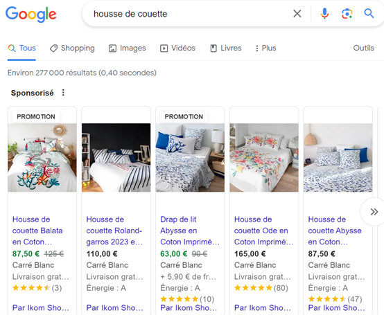 google shopping ads