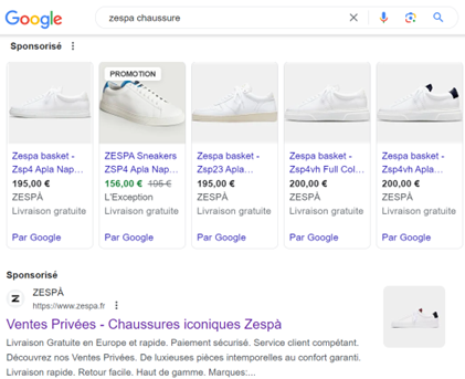 exemple pub google