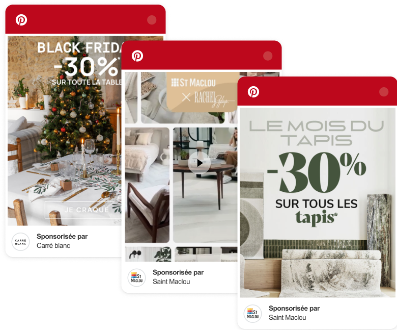 Agenda Pinterest ads