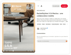 publicité pinterest ads saint maclou